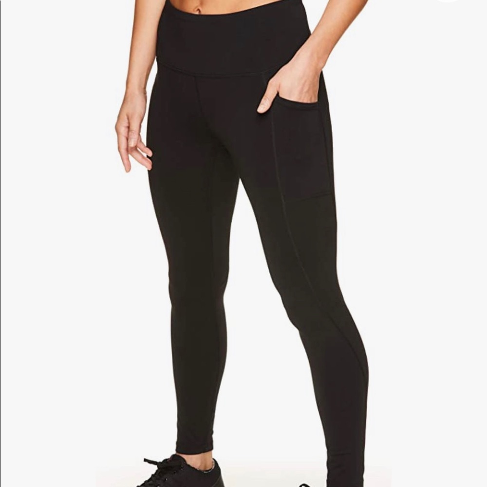 Black, Reebok 7/8 High Rise Leggings